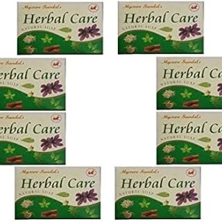 MYSORE SANDAL Herbal Care Natural Soap (100 g, Count: 8)