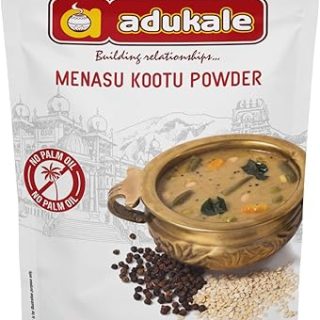 Adukale Menasu Kootu Powder | Traditional Karnataka Pepper-Based Curry Mix | No Palm Oil & Preservatives | 200g