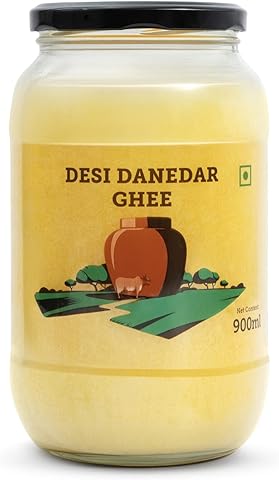 Country Delight Cow Ghee | 100% Pure Desi Danedar Cow Ghee, 900 ML (Single Pack) - Naturally Aromatic with a Unique Granular Texture